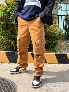 Quần kaki túi hộp dài nam nữ -vải kaki dày dặn cao cấp T1351