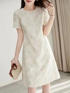 Design Stylish Exclusive Short Sleeve Embroidered Dress