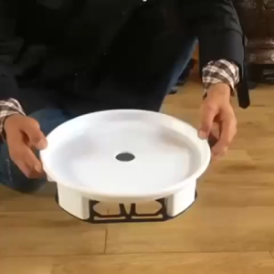 Flower pot tray holder Plant Pallet Plant Pot Caddy Plant Stand with Wheels and Water Pan