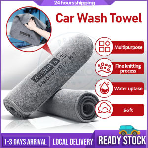 Microfiber Towel Auto Extra Soft Car Wash Towel Car Detailing Drying Cleaning Cloth Car Polishing Care Wash Supply Kain Pembersih Kereta