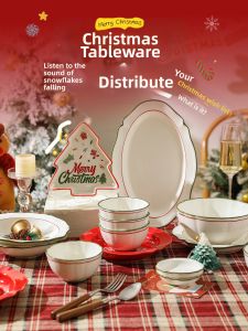SHELI | Christmas Ceramic Tableware Set Festival Decoration