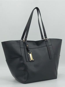 Fashionable Large Capacity Tote Bag Synthetic Leather Shoulder Bag for Women with Magnetic Buckle and Zipper Pocket