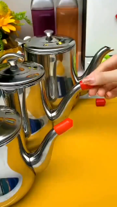 CHOVY Stainless Steel Oil Container Can Household Oil Strainer Kitchen Oil