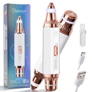 Hatteker | Hatteker Best-Selling Mini Portable Ladies Eyebrow Trimmer 2-in-1 Multi-Function Eyebrow Razor And Lip Makeup Remover
