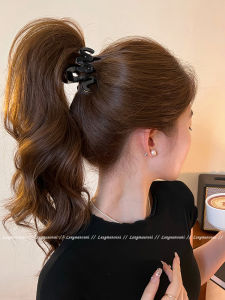 Kẹp Tóc Sóng Acetate Cao Cấp Dành Cho Nữ 2025 Mẫu Mới Nửa Tóc Đuôi Ngựa Cao Kẹp Tóc Đuôi Ngựa Kẹp Tóc Phụ Kiện Tóc