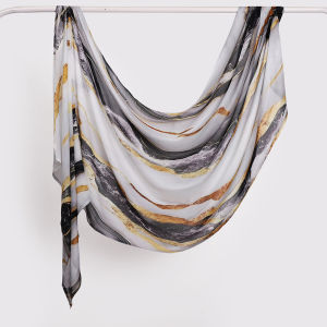 Watercolour Floral Printed Modal Breathable Light Weight Soft Cotton Rayon Viscose Woven Modal Muslim Women Shawl Hijab Scarf