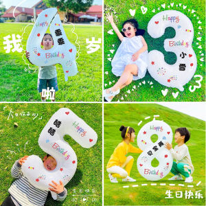 Quà Tặng Sinh Nhật Bong Bóng Chữ Số Cho Bé Trai Và Bé Gái 2 Tuổi 5 Tuổi Chụp Ảnh Ngoài Trời Trang Trí Không Khí Phim Hoạt Hình