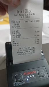 KERTAS THERMAL 58MM ( isi 10 PCS ) 57X30 UNTUK PRINTER BLUETOOTH / MOBILE PRINTER 58MM