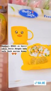 BABY SAFE FEEDING SET DUCK PERALATAN MAKAN BAYI FSD01