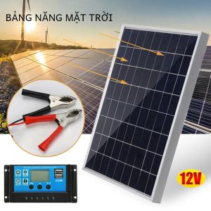 Bộ Bảng Điều Khiển Năng Lượng Mặt Trời Đa Tinh Thể 500W 300W Hoàn Chỉnh USB 12V Máy Phát Điện Năng Lượng Mặt Trời Có Thể Sạc Lại Ngoài Trời Để Sử Dụng Tại Nhà