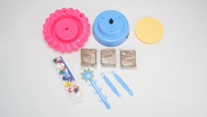 DIY Ceramic Pottery Machine Wheel for Kids Art Supplies Arts & Crafts Studio Craft Kit with 3 Pack Air-Dry Clay Gift Set
