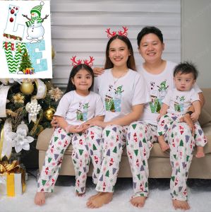CHRISTMAS T-SHIRT AND PAJAMA TERNO FAMILY SET
