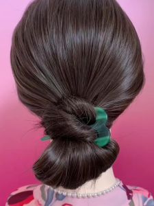 Kẹp Tóc U Ba Răng Acetate Phong Cách Trung Hoa Mới 2025 Kẹp Tóc Cao Cấp Cho Tóc Tròn Thấp Phụ Kiện Tóc