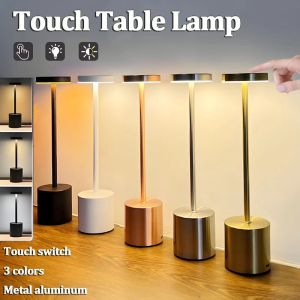 USB LED Bar Table Lamp 3 Colors Lights Brightness Indoor Desk Light Touch Sensor Bedroom Night Light