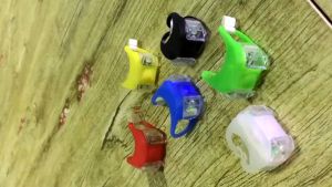 Lampu LED Belakang Sepeda Bahan Silikon: Lampu Depan/Belakang Sepeda LED 3 Mode Bahan Silicon 1PCS Motor