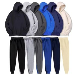 2026 Winter Eco-Friendly Soft Tracksuit Mens Set Long Sleeve Pullover Jogging Pants 2pcs Fitness Running Suits Sportswear Male