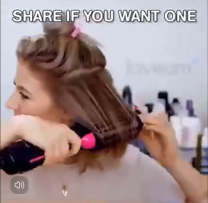 LIS PRO TV153 Multifunctional Hair Dryer Brush Blower Style Straight Hair Comb Curler Hot Air Comb Styling Hair Straight