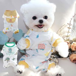Pet All-Inclusive Stomacher Puppy Clothes Autumn and Winter Clothing Teddy Bichon Pomeranian Small Puppies Winter Prevent Catching Cold