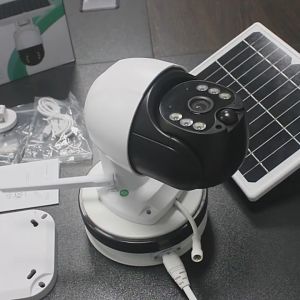 4G กล้องวงจรปิดโซล่าเซลล์ กล้องวงจรปิด 8ล้านพิกเซล กันน้ำ V380 Pro แอปภาษาไทย - กลางคืนสีสัน