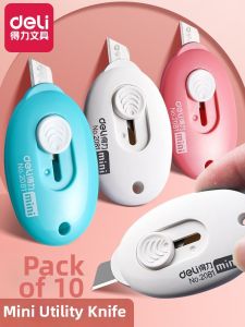 deli | Mini Portable Utility Knife for Parcel Cutting and Box Opening
