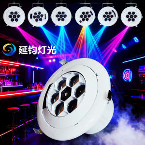 Six Bee Eye Laser Lights KTV Flashing Lights Bar Stage Burst Flashing Colorful Rotating Lights Disco Lighting System HiFi Audio