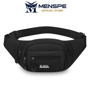 MENSPE Mens Waist Bag Multifunctional Chest Bag Waterproof Sports Bag Large Capacity Phone Bag Casual Bag Messenger Bag Outdoor Fitness Bag Travel Bag Business Bag