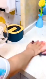 Khăn Bông Lau Bếp Lau Tay Lau Chén Bát 2 Mặt Có Lỗ Treo (25x25cm)