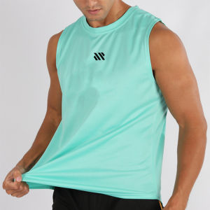 2025 Summer  Mens Sleeveless Fitness Vest New Running Gym Sportswear Printed Mens Clothing for Fitness And Running