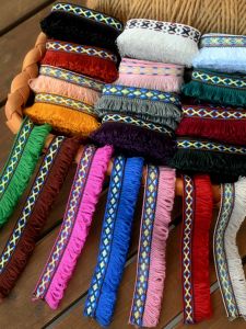 Bohemian Style Lace Trim With Tassels 2.5cm