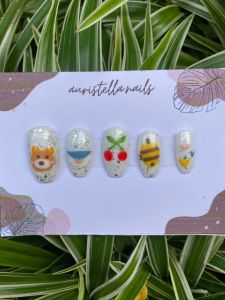 [AURISTELLA] PRESS ON NAILS/ FAKE NAILS/ KUKU PALSU/ CUSTOM