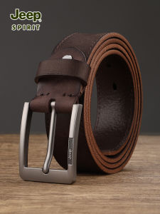 JEEP SPIRIT | Dây Nịt Da Bò Thật Nam Cài Kim Loại Phong Cách Retro Casual