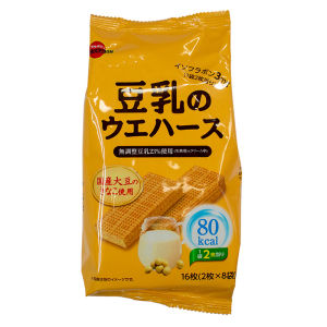 In Stock Soy Milk Wafer Low Calorie Low Fat Low Carb Snack 3 Packs