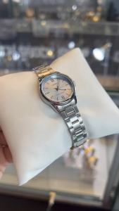 CASIO นาฬิกาผู้หญิง รุ่น LTP-V005D-2B3 วัสดุสเตนเลสสตีล สีฟ้า คาสิโอ