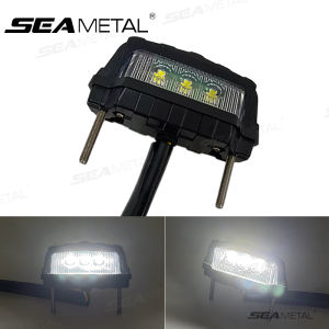 Semetal biển số xe máy Đèn LED 12V phổ Mini Moto đuôi đèn phanh biển số chỉ số đèn hậu
