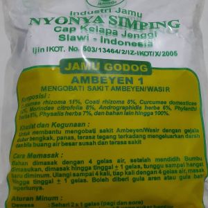 JAMU GODOG AMBEYEN ( Mengobati Sakit Ambeyen / Wasir )