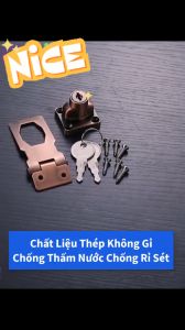 [HCM] Chốt Khóa Cửa Thẳng Kèm Khóa Nhiều Kích Thước Thích Hợp Nhiều Loại Cửa -TyHome