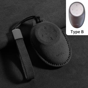 Suede Car Key Case Cover Fob For AION UT Y RT V Car Remote Key Case Cover Car Keychain Protector Shell Decorative Aton Accessori