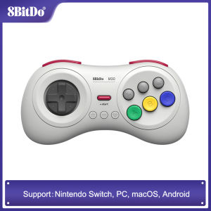 8bitdo M30 Gamepad Bluetooth Tay cầm chơi game xử lý cho SEGA GENESIS Mega ổ đĩa phong cách cho Bộ chuyển đổi Nintendo PC Android