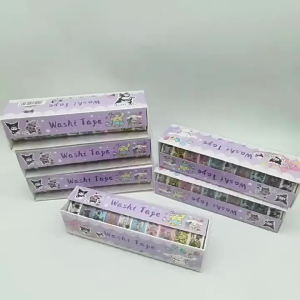 สติ๊กเกอร์วาชิเทปการ์ตูนซานริโอ ลายตัวการ์ตูนซานริโอ น่ารักๆ DIY สำหรับตกแต่งสมุดโน๊ต ตกแต่งอัลบั้มรูป DIY 10 ม้วน