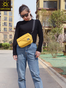 Large Capacity Canvas Shoulder Bag Mens Crossbody Bag Walking Shopping Trendy Womens Single Shoulder Bag New All-Match