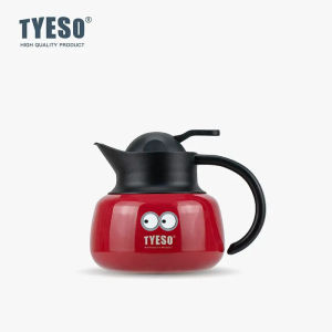 TYESO | Tyeso 600ml Thermoses Cute Eye Sticker Pumpkin-Shaped Thermos Steel Insulated Tea Infuser Hot Cold Large Capacity Removable