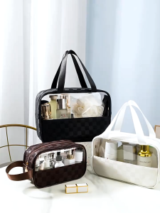 [MALAYSIA READY STOCK] PVC Cosmetic Bag Waterproof Washing Bag Make Up Bag Travel Organizer Storage