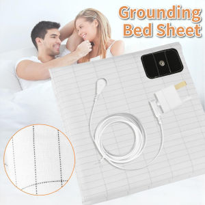 Grounding Mat Grounding Bed Sheet with 10% Silver Fiber & 90% Organic Cotton Natural Wellness and Healthy Earth Energy