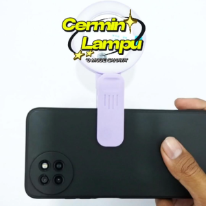 [KN ACC] NANVAN NVN-PM08 CERMIN LAMPU RING SELFIE BANTU FOTO VIDEO - KLIP DI HP