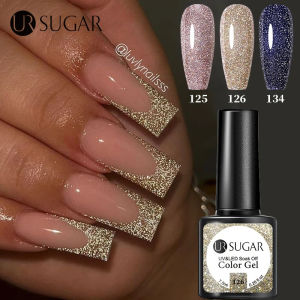 UR SUGAR 7.5ml Reflective Glitter Gel Nail UV Polish Sparkling Champagne Gold Sliver Semi Permanent UV LED Varnish Manicure