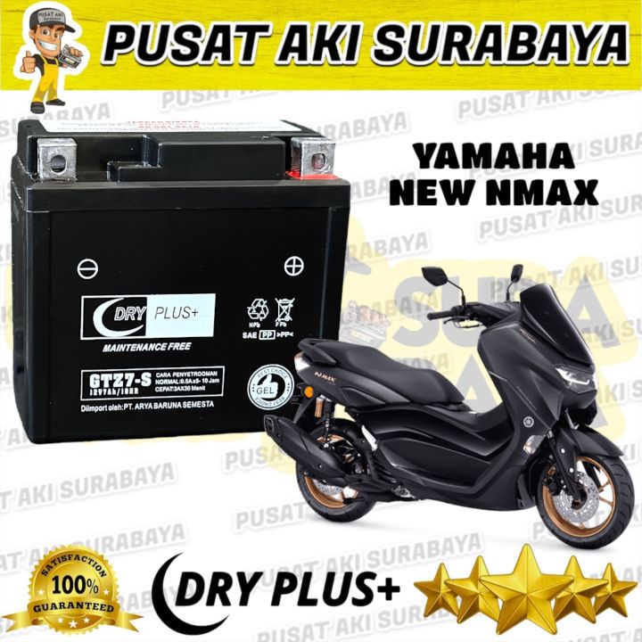 aki ORIGINAL AKI DRYPLUS GTZ7S 12 VOLT 7 AMPER UNTUK MOTOR ALL NEW