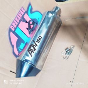 SILINCER SLENCER KNALPOT ADV 150 COSTEM HONDA ADV 150 INLET 50MM SUARA BASS PADET