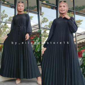 Gamis plisket wanita dewasa terbaru