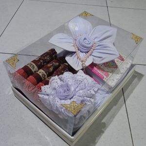 Seserahan lengkap isian box mika Kualitas premium Hias bunga Terbaik