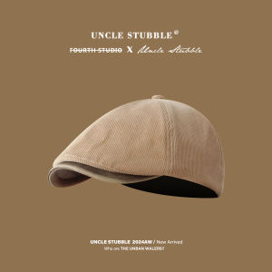 Retro Corduroy Newsboy Cap Fashionable British Style Street Art Duckbill Hat for Men And Women Autumn Winter Spring Seasonal
